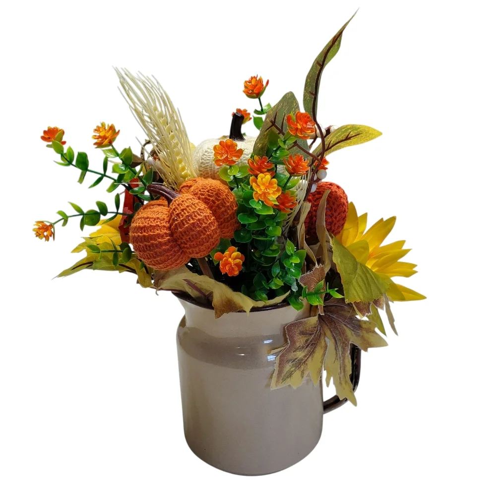 Autumn Harvest Floral Arrangement Sunflower/ Pumpkins